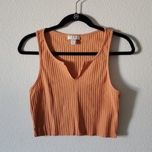 Topshop crop tank top (ribbed)